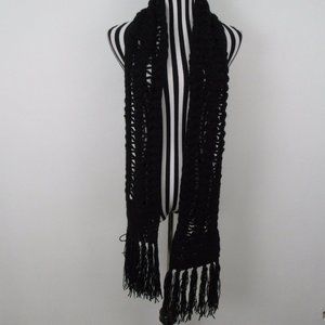 Black Knit Scarf